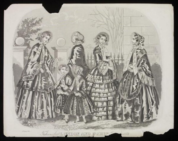 Unknown, Fashions for London and Paris January 1853