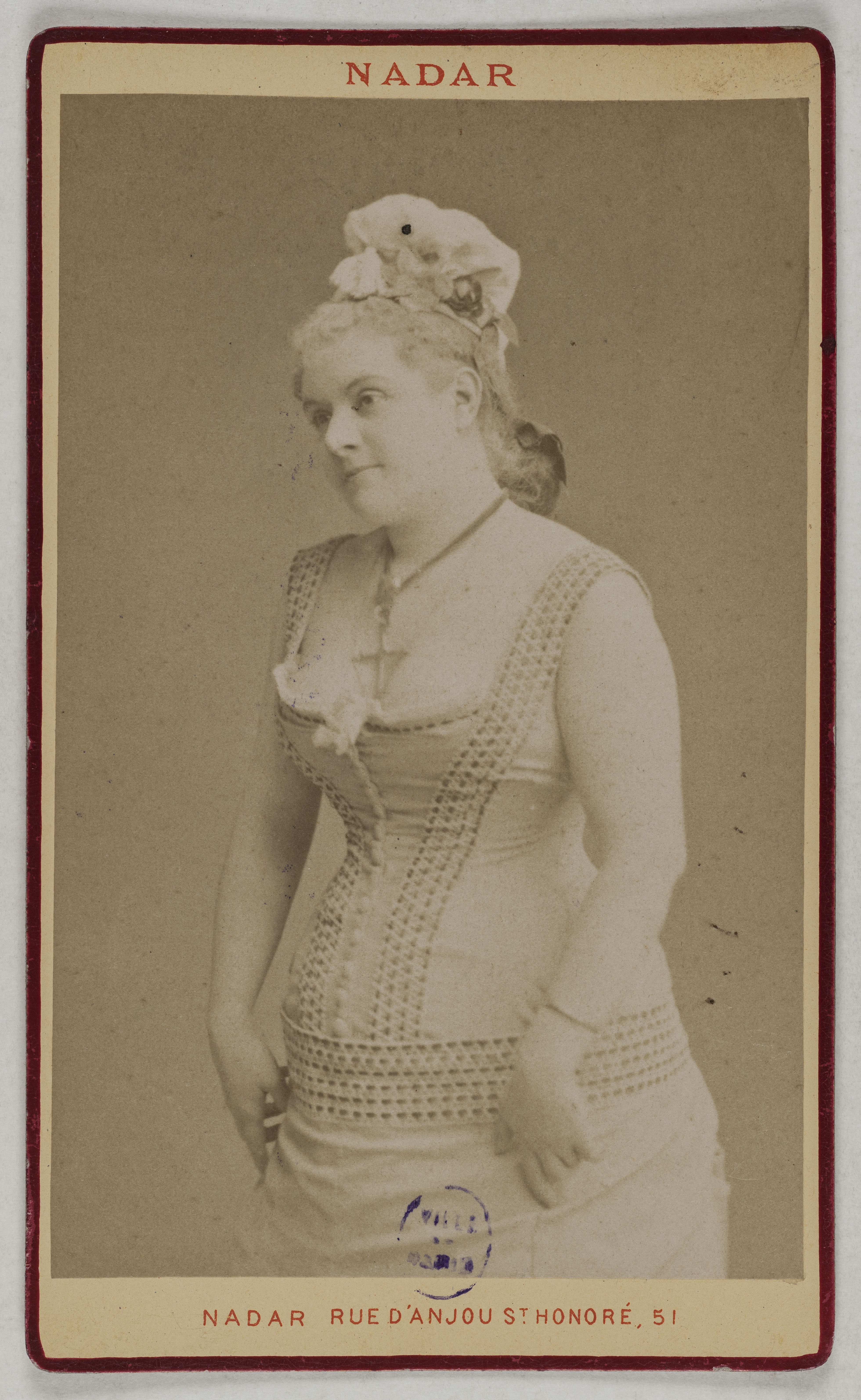 Atelier Nadar, Portrait de Desclauzas Marie, (née Malvina Ernestine Armand), (1840-1912), (actrice)