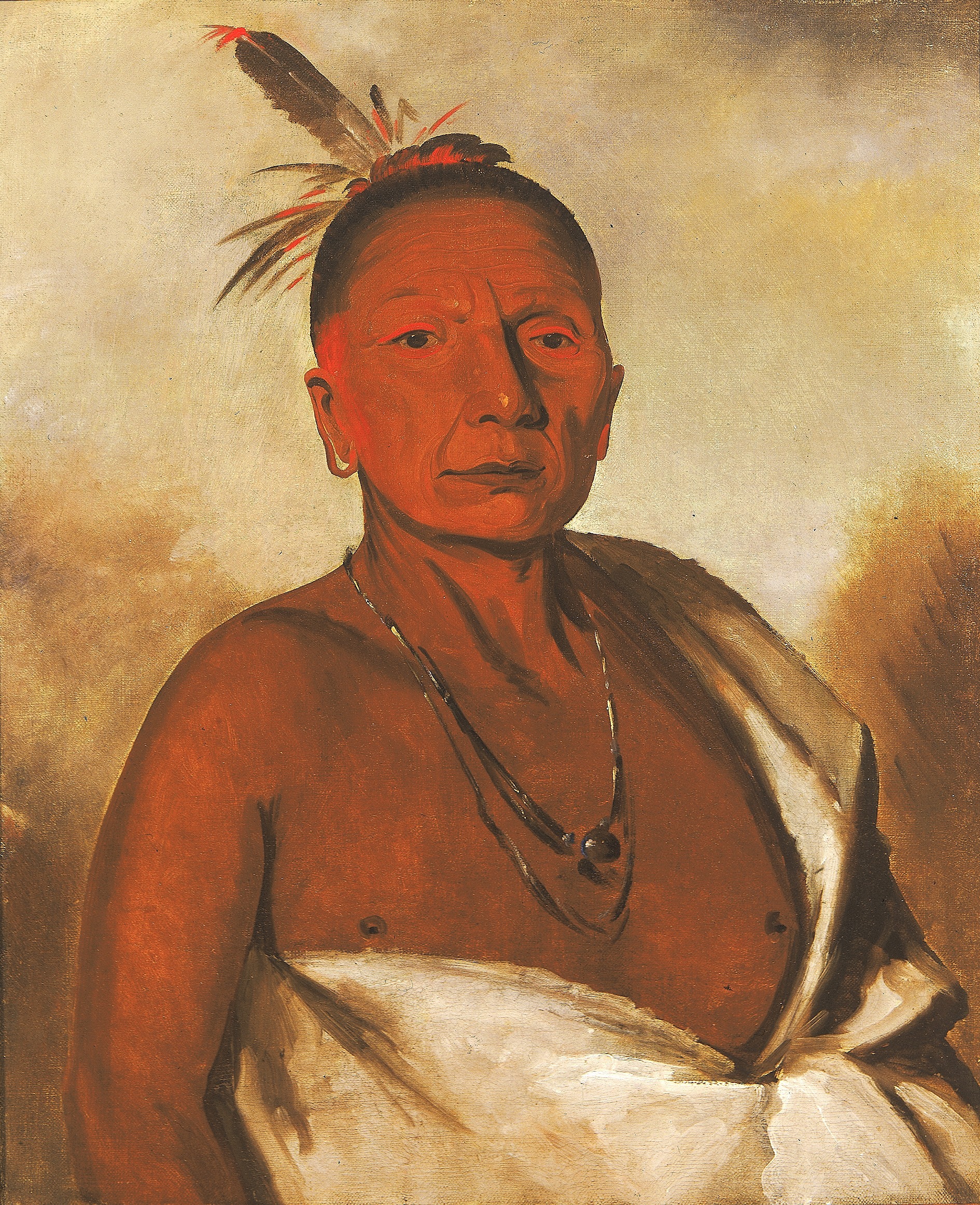 George Catlin, Kid-á-day, a Distinguished Brave