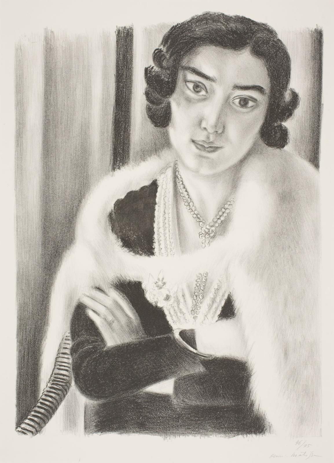 Henri Matisse, Kvinde med kappe af rævepels
