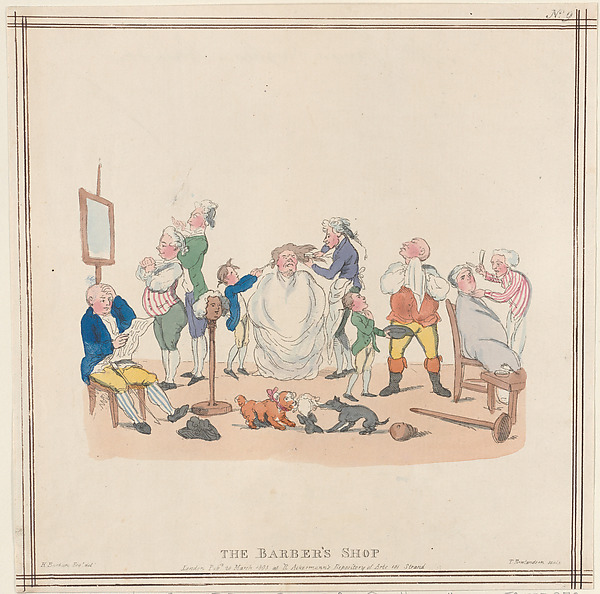 Thomas Rowlandson, The Barber's Shop