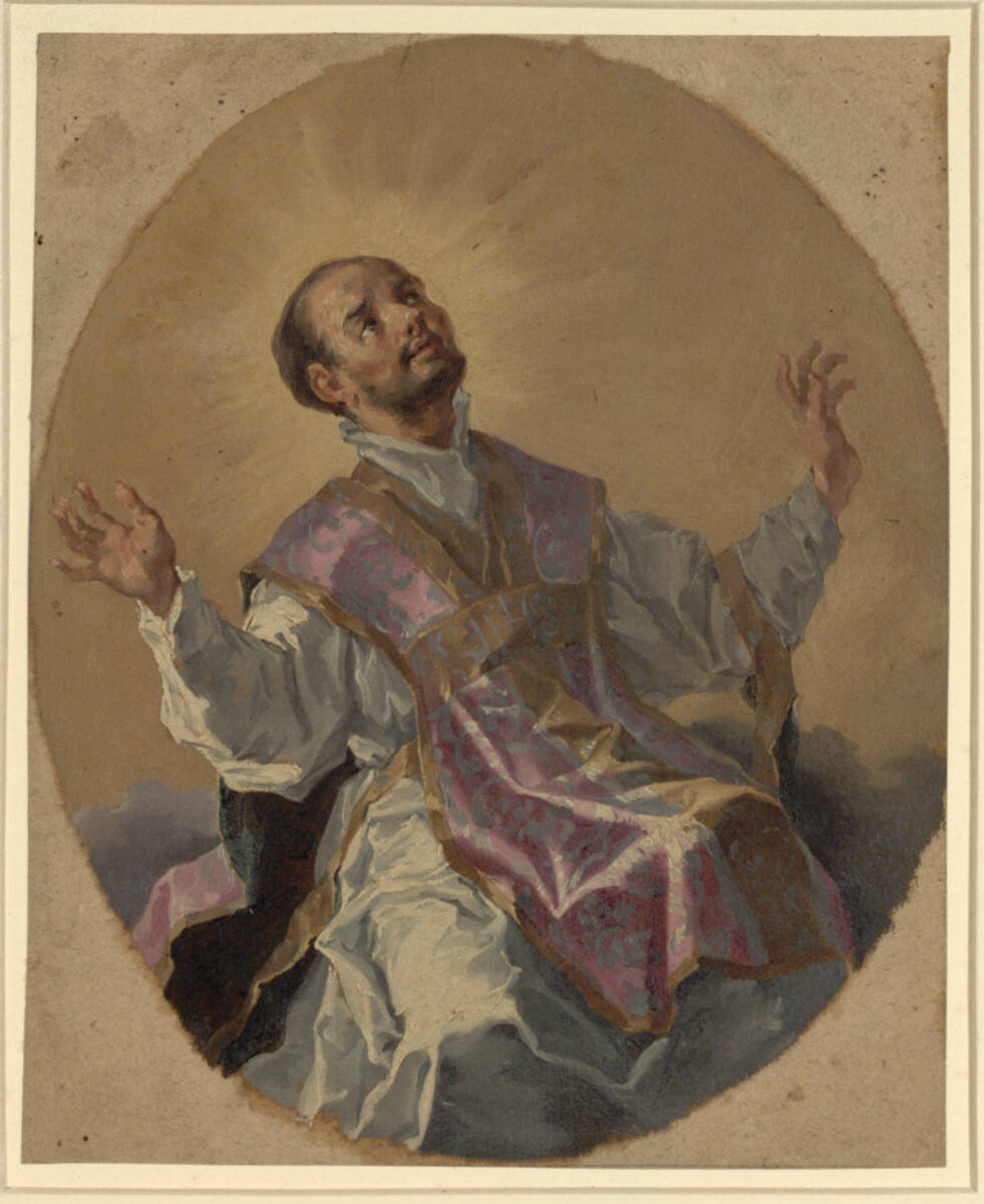 Anonym, Der heilige Franz Xaver (stehendes Oval)