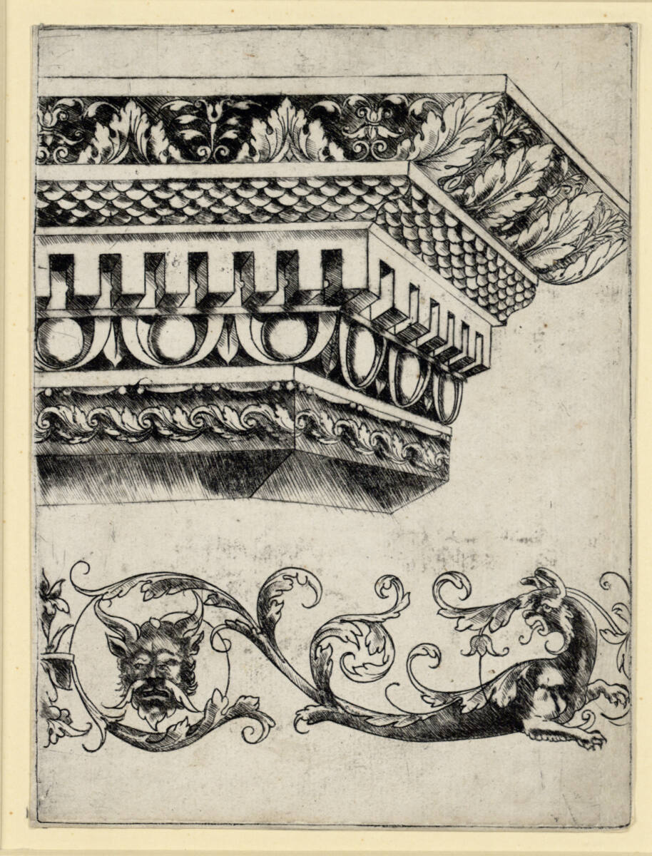 Meistervon1515, Gebälk und Rankenornament