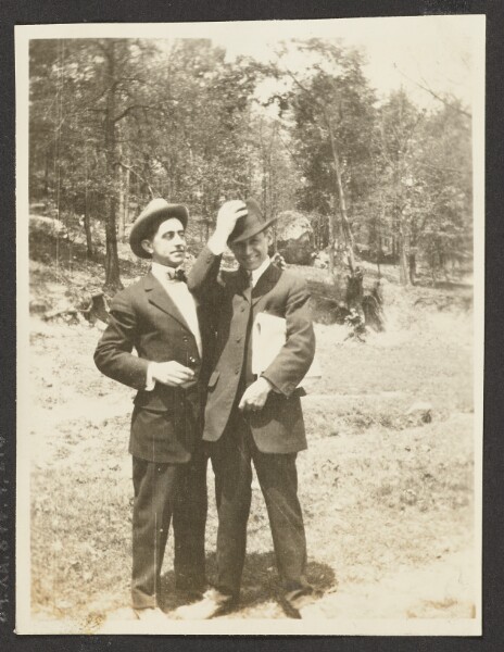 Unknown, [View of Two Men on Lookout Mountain]