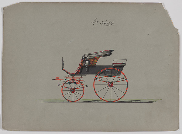 Brewster & Co., Design for Stanhope Phaeton, no. 3644