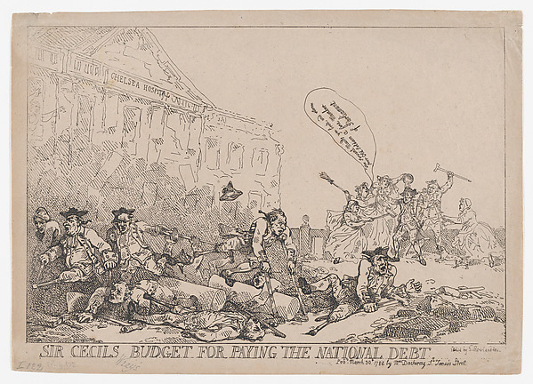 Thomas Rowlandson, Sir Cecil's Budget For Paying The National Debt
