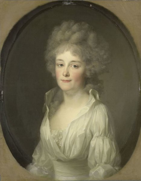 Johann Friedrich August Tischbein, Portrait of Johanna Ferdinanda van Collen, Wife of Salomon Rendorp