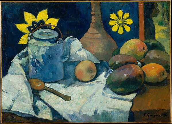 Paul Gauguin, Still Life with Teapot and Fruit