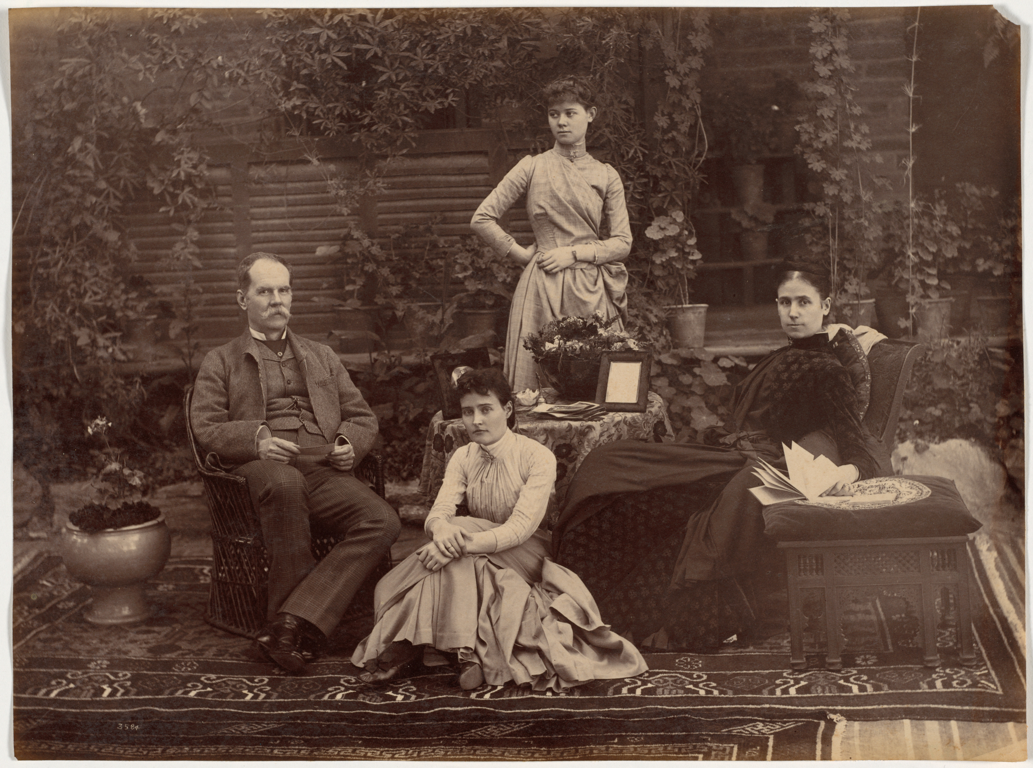 Raja Deen Dayal, Sir Auckland Colvin and Family, Shimla
