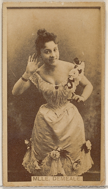 Allen & Ginter, Mlle. Demeale, from the Actors and Actresses series (N45, Type 8) for Virginia Brights Cigarettes
