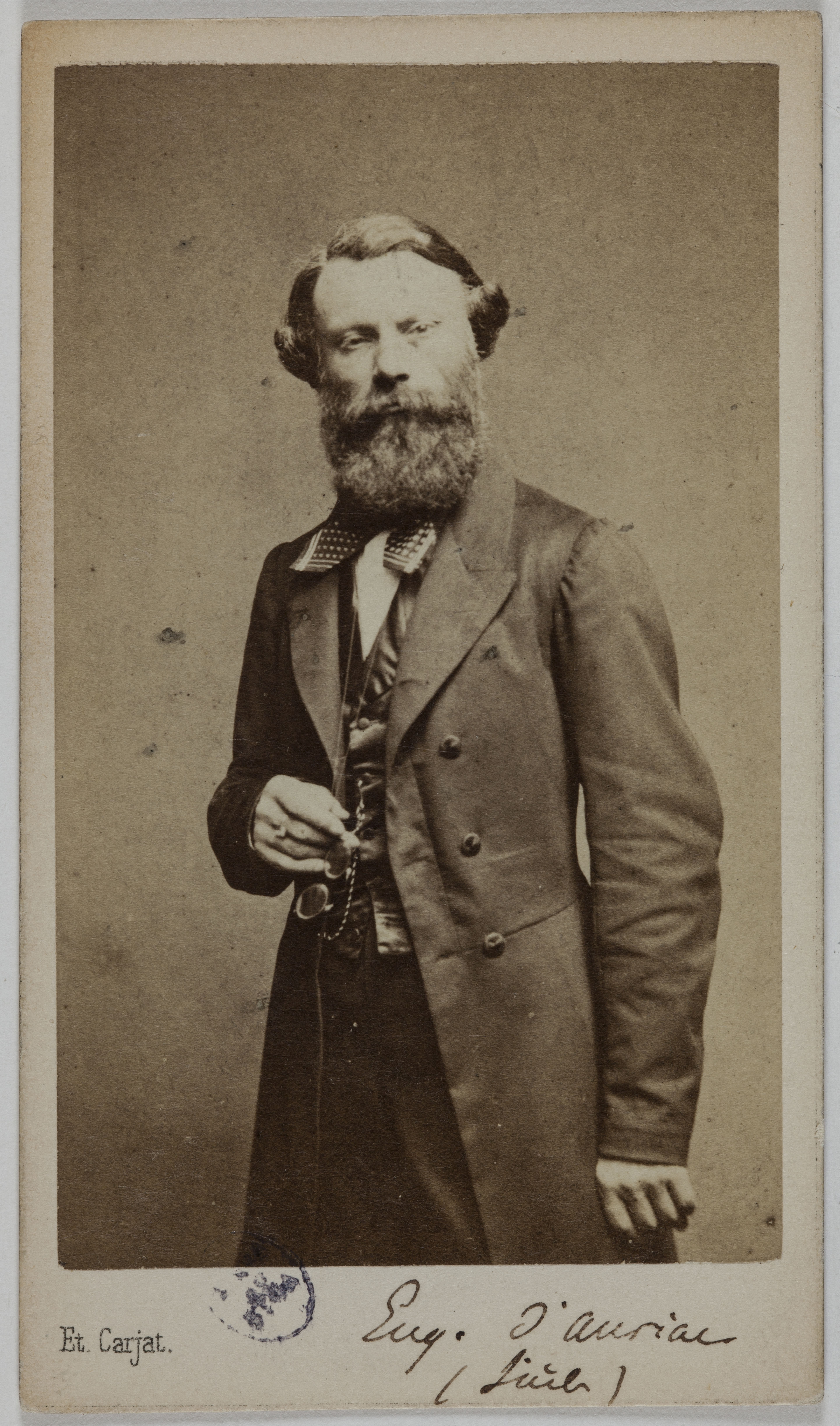 Etienne Carjat, Portrait d'Eugène d' Auriac (1815-1891), (publiciste pour Le Siècle)