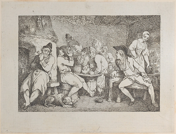 Thomas Rowlandson, Roderick Random Discovers his Uncle Bowling in Distress (The Adventures of Roderick Random, vol. 2, p. 30)