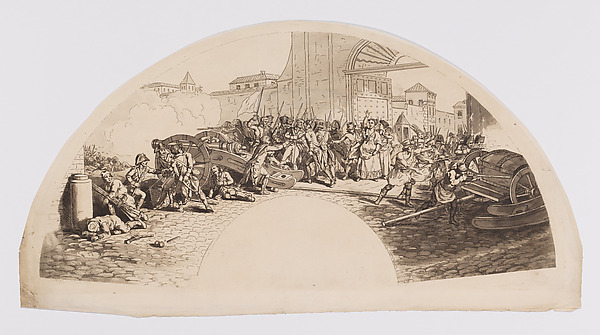 Anonymous, British, 19th century, Daviz and Velarde Die Defending the Parque de Artilleria (Mueren Daviz and Velarde defendiendo el Parque de Artilleria)