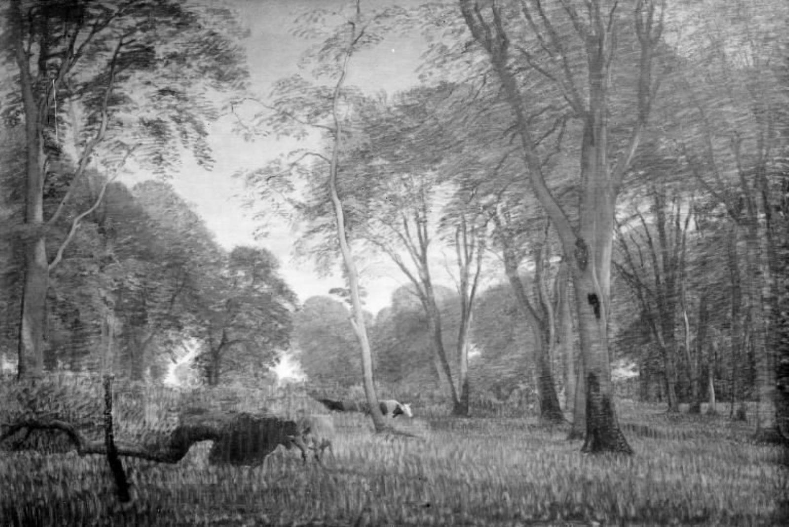 P.C. Skovgaard, Køer i en skov ved aften