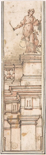 Anonymous, Italian, 16th century, Façade (for Stage Setting)