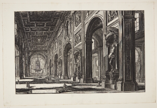 Giovanni Battista Piranesi, Det indre af basilikaen S. Giovanni Laterano