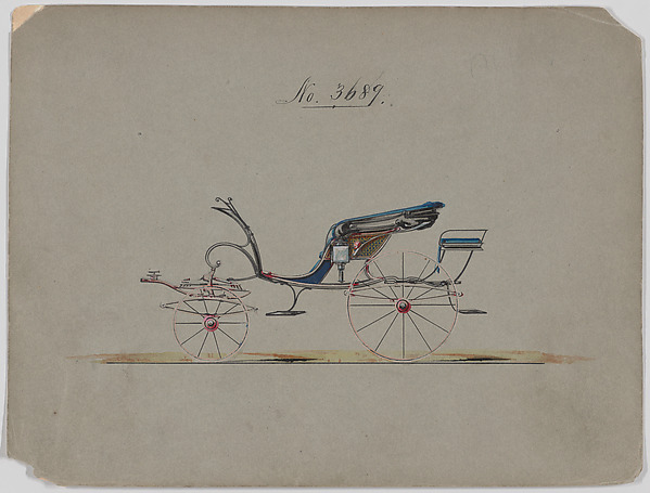 Brewster & Co., Design for Pony Phaeton, no. 3689