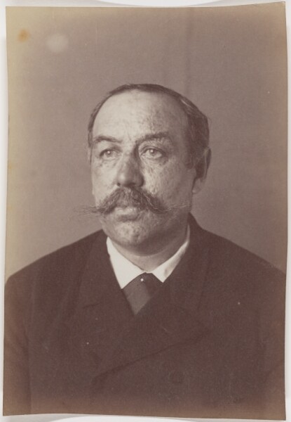 Jakob Höflinger, [Portrait of a man with a bushy mustache]