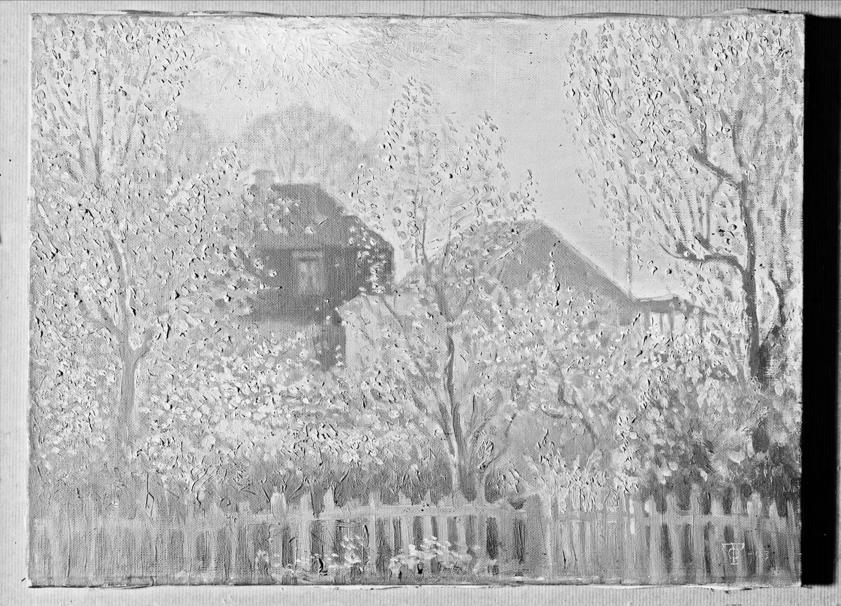 Paul Sandberg, Konstverk - oljemålning signerad 1903 av konstnären Olof Thunman