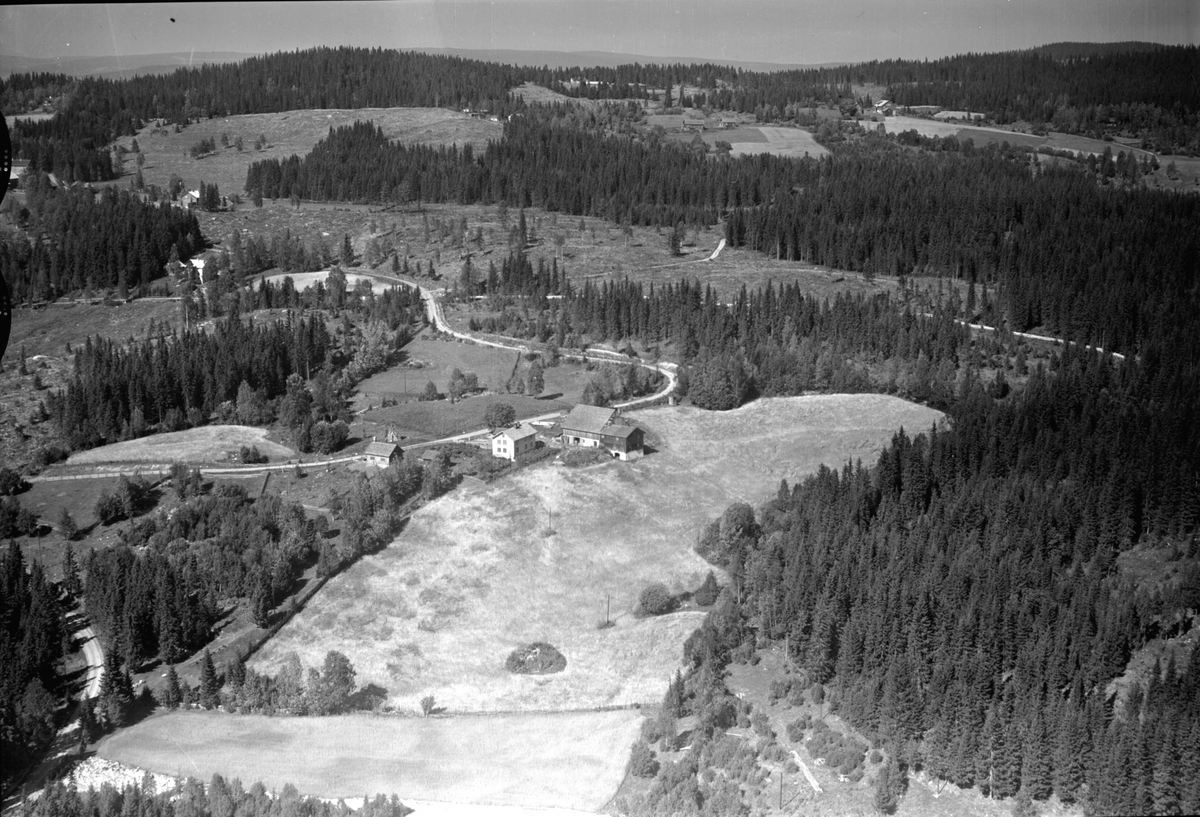 Anno Domkirkeodden, Flyfoto av Kolsvehagen, Moelv, Ringsaker.