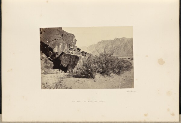 Francis Frith, The Wadee El-Mukattab, Sinai