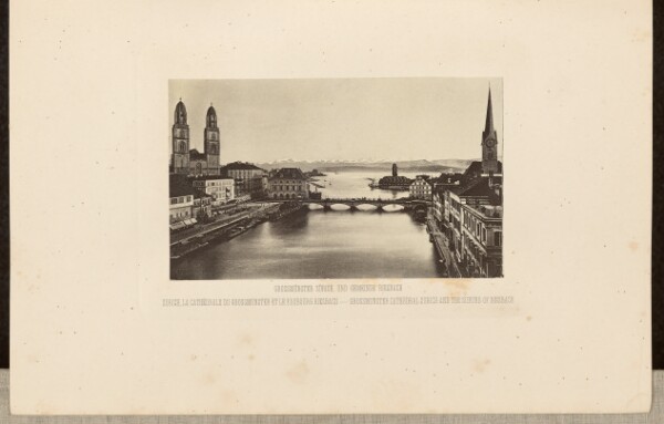 Unknown, Grossmunster Cathedral Zurich and the Suburb of Riesbach