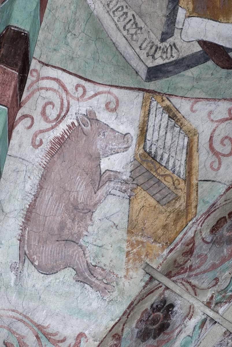 Bengt Backlund, Kalkmålning i Härnevi kyrka, Uppland 2009