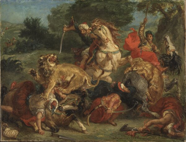Eugène Delacroix, Lejonjakt