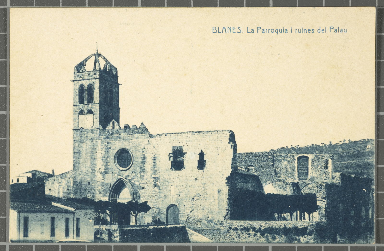 Desconegut, Blanes. The Parish and Ruins of the Palace