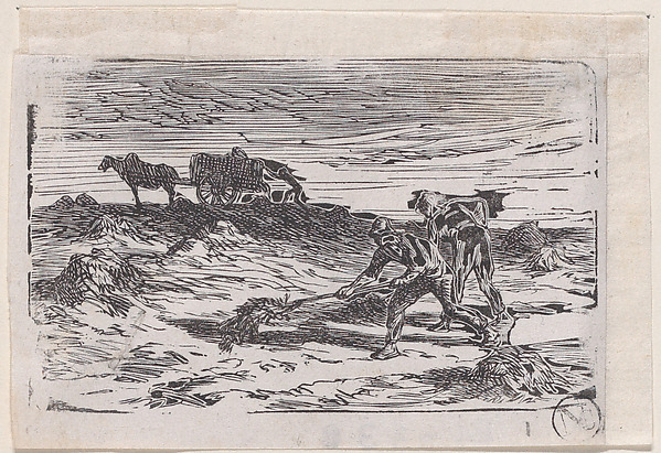 Charles Jacque, Two Men farming