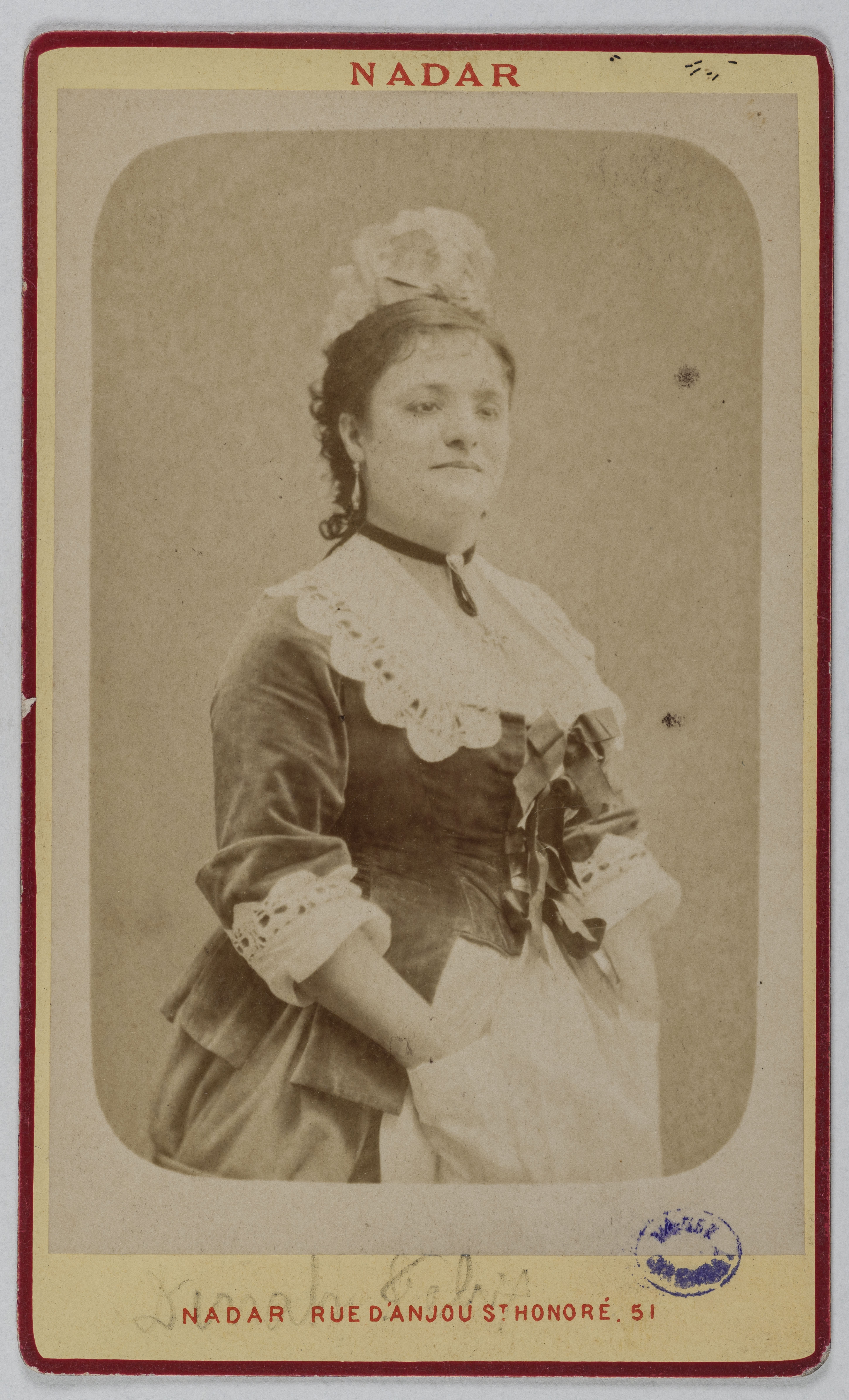 Atelier Nadar, Portrait de Félix Dinah ou Dinah-Félix (1836-1909) (sœur de Rachel, actrice)