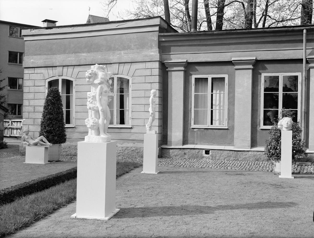 Paul Sandberg, “The sculpture blooms in Linnaeus garden” - Linnaeus garden, Uppsala May 1947