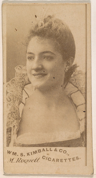 William S. Kimball & Company, M. Roquell, from the Actresses series (N203) issued by Wm. S. Kimball & Co.