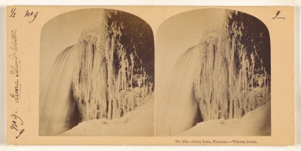 Unknown, Luna Fall, Niagara. Winter Scene.