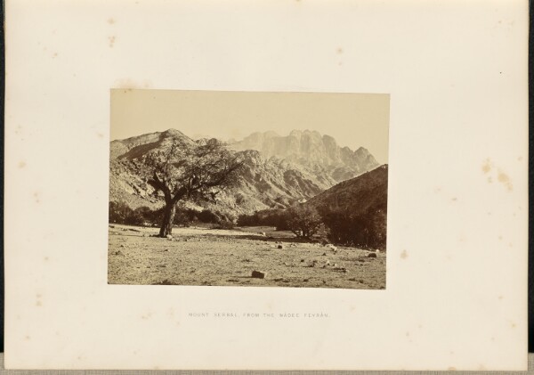 Francis Frith, Mount Serbal, from the Wadee Feyran