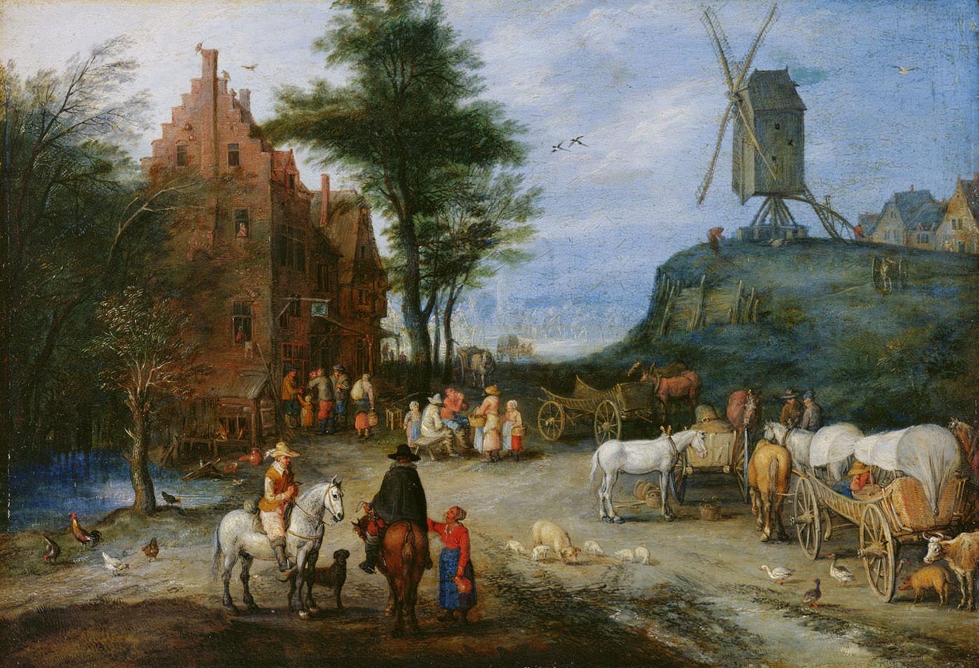 Jan Brueghel the Elder, Village street