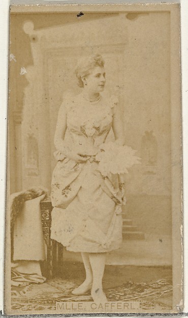 W. Duke, Sons & Co., Mlle. Cafferl, from the Actors and Actresses series (N145-8) issued by Duke Sons & Co. to promote Duke Cigarettes
