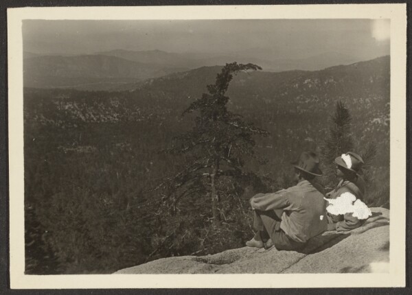 Louis Fleckenstein, [Two Men on Mountainside]