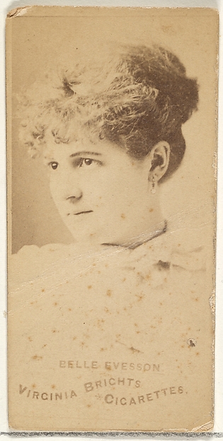 Allen & Ginter, Belle Evesson, from the Actors and Actresses series (N45, Type 1) for Virginia Brights Cigarettes