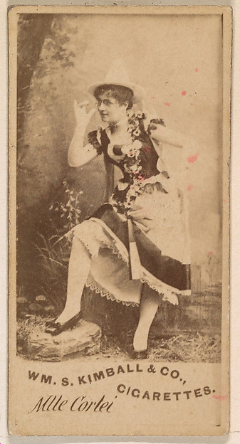 William S. Kimball & Company, Mlle Cortei, from the Actresses series (N203) issued by Wm. S. Kimball & Co.
