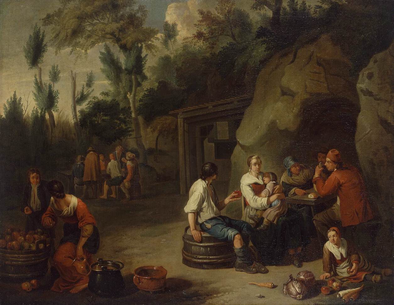 Norbert van Bloemen, Peasant Family Sitting at the Table