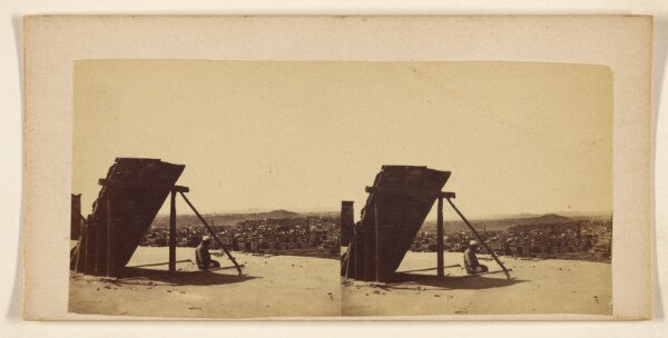 Francis Frith, [Cairo with Distant Views of Pyramids]