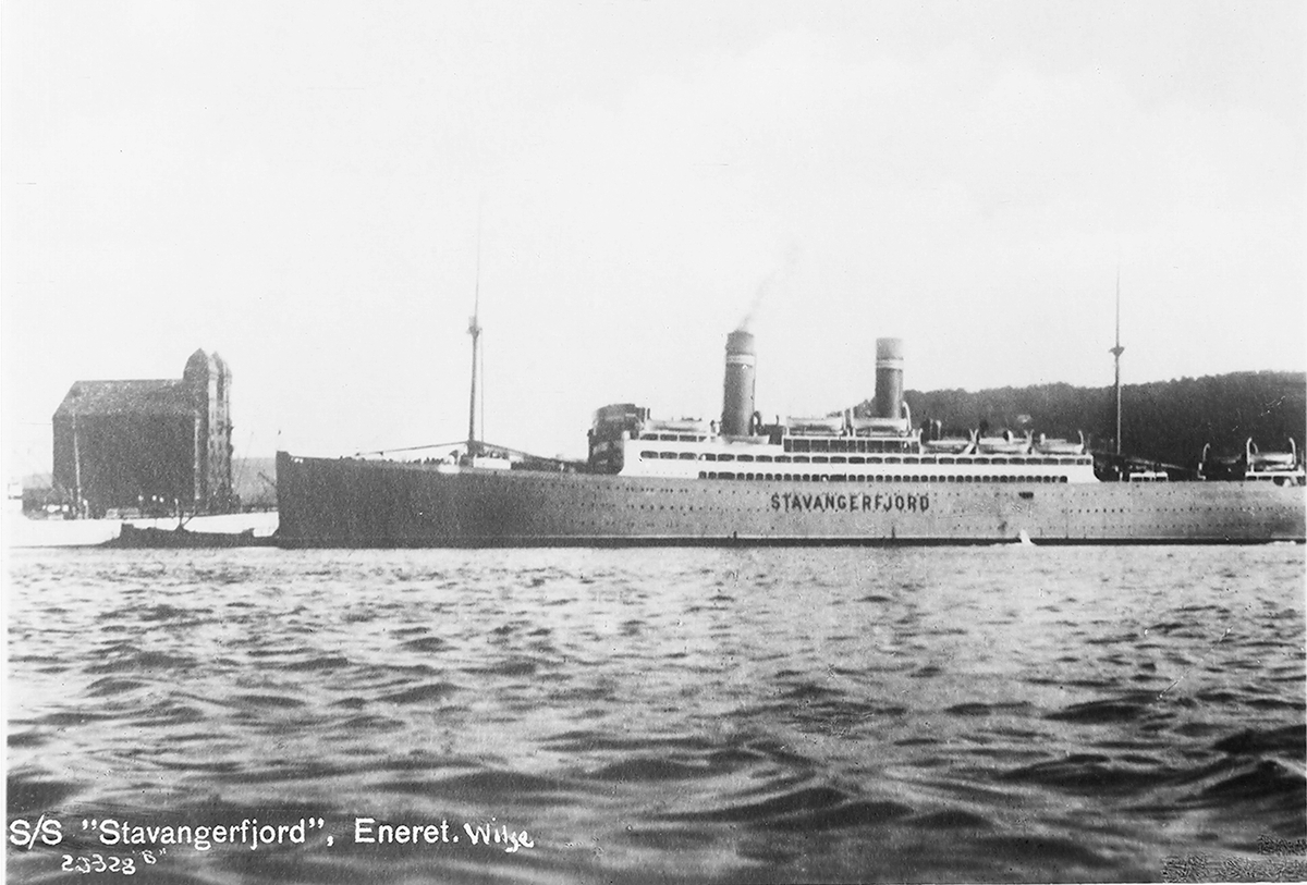 Anders Beer Wilse, Prot: Stavangerfjord S/S