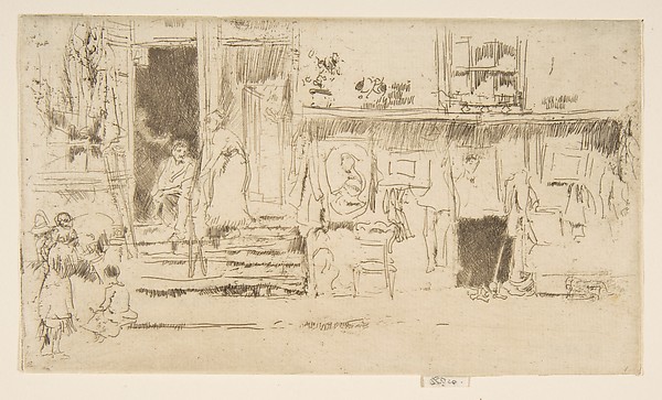 James McNeill Whistler, Old-Clothes Shop, No. 2 (Rag Shop)