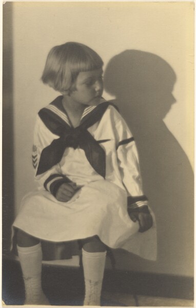 Louis Fleckenstein, [Portrait of a Girl in Sailor Suit with Shadow]