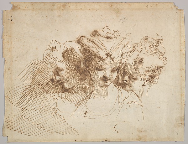 Gaetano Gandolfi, Three Female Heads