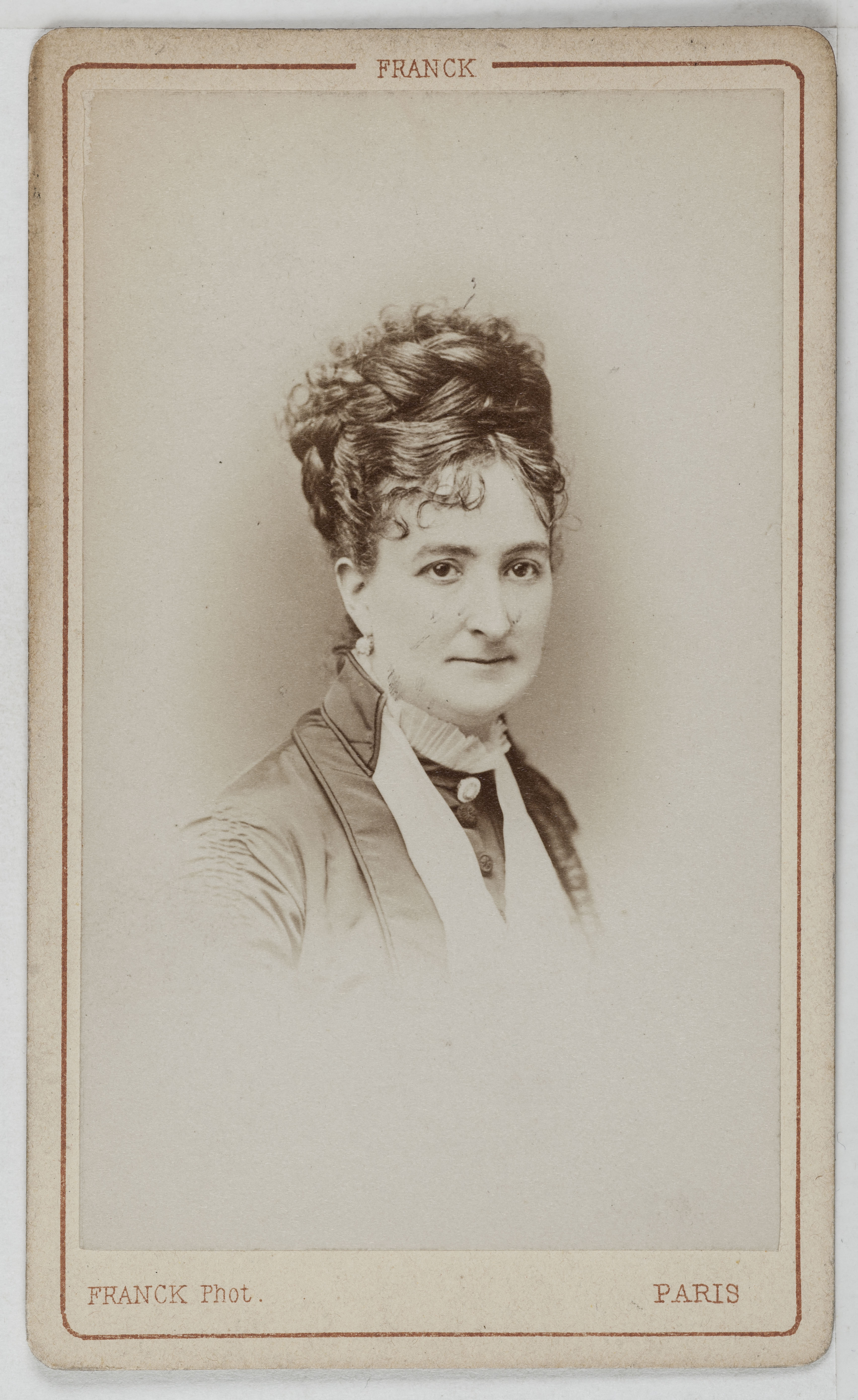 Franck, Portrait de Parent, danseuse au Théâtre des Bouffes Parisiens et au Théâtre de la Porte Saint Martin.
