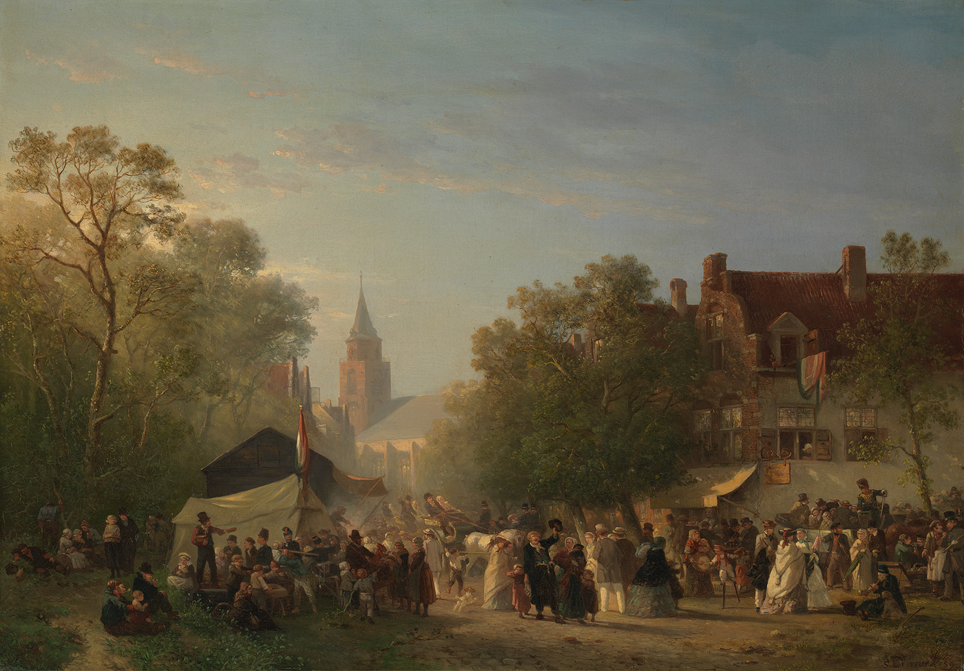 Solomon Leonard Verveer, Kermis te Scheveningen