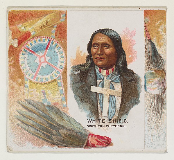 Allen & Ginter, White Shield, Southern Cheyenne, from the American Indian Chiefs series (N36) for Allen & Ginter Cigarettes