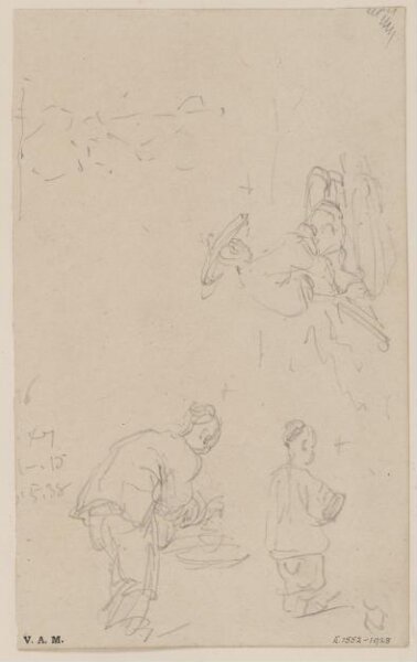 George Chinnery, Sketches of Chinese figures